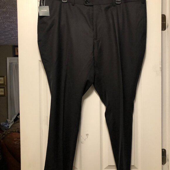 Indochino men's new black 95%wool 5%cashmere dress pantssize: 42/27